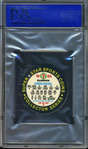 1985 Seven-Eleven Coins #XIV Cal Ripken PSA 10 #11788726 - Back