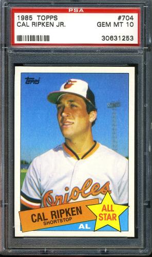 1985 Topps #704 Cal Ripken AS PSA 10 #30631253