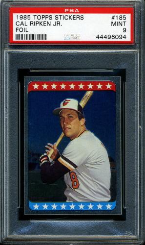 1985 Topps Stickers #185 Cal Ripken PSA 9 #4496094