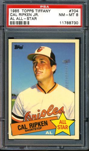 1985 Topps Tiffany #704 Cal Ripken AS PSA 8 #11788730
