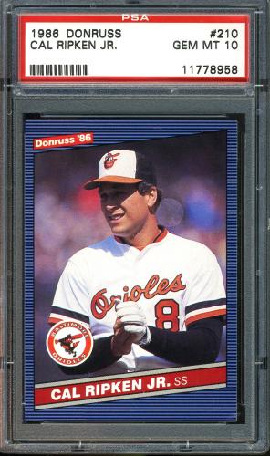 1986 Donruss #210 Cal Ripken PSA 10 #11778958