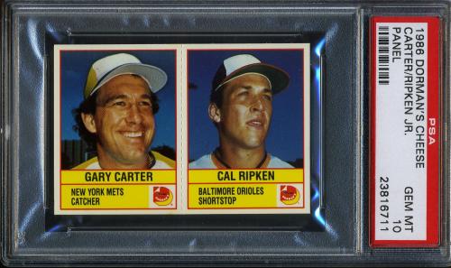 1986 Dorman's Cheese Panel Gary Carter / Cal Ripken PSA 10 #23816711