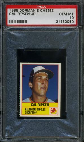 1986 Dorman's Cheese Cal Ripken PSA 10 #21180050
