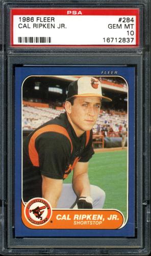 1986 Fleer #284 Cal Ripken PSA 10 #16712837