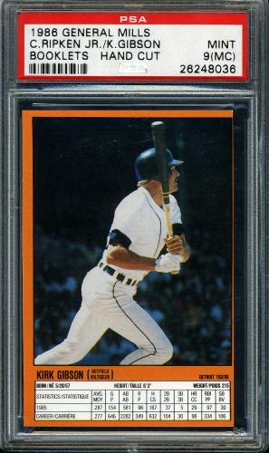 1986 General Mills Booklets #1I Cal Ripken PSA 9 (MC) #26248036