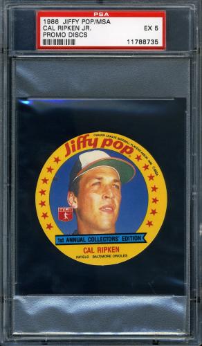 1986 MSA Jiffy Pop/MSA Promos Cal Ripken, Jr. PSA 5 #11788735