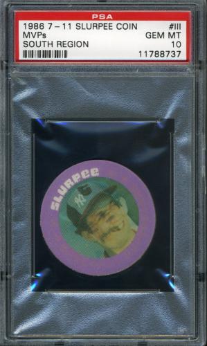 1986 Seven-Eleven Coins #III Keith Hernandez-Don Mattingly-Cal Ripken PSA 10 #11788737