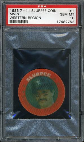 1986 Seven-Eleven Coins #III Keith Hernandez-Don Mattingly-Cal Ripken PSA 10 #17482752