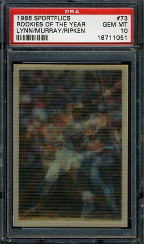 1986 Sportflics #073 ROY Murray/Ripken PSA 10 #18711051