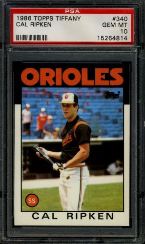 1986 Topps Tiffany #340 Cal Ripken PSA 10 #15264814