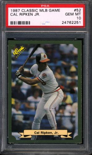 1987 Classic Game #52 Cal Ripken PSA 10 #24762251