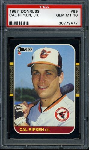 1987 Donruss #89 Cal Ripken [Factory Set - Stats face right] PSA 10 #30779477