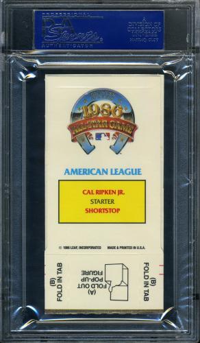 1987 Donruss Pop-Ups #5 Cal Ripken PSA 9 #15717920 - Back