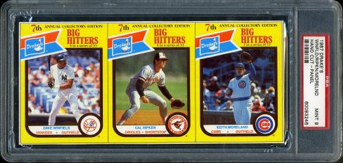 1987 Drake's Panel Cal Ripken / Winfield / K. Moreland PSA 9 #60093246