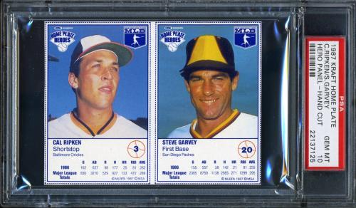 1987 Kraft Foods Panel Cal Ripken / Steve Garvey PSA 10 #22137125