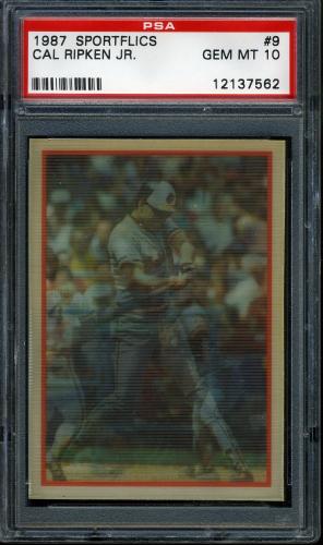 1987 Sportflics #009 Cal Ripken [1986 Copyright] PSA 10 #12137562