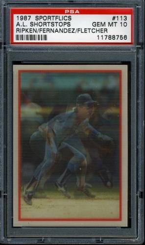 1987 Sportflics #113 Tri-Stars Cal Ripken [1986 Copyright] PSA 10 #11788756