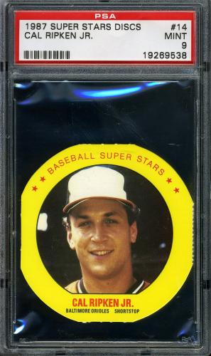 1987 Super Stars Discs #14 Cal Ripken PSA 9 #19269538