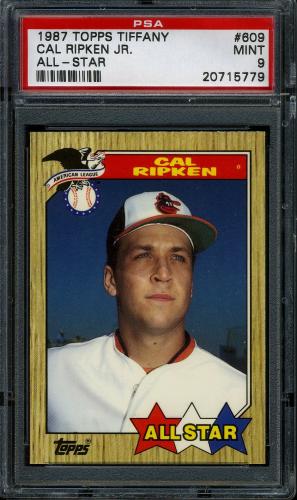 1987 Topps Tiffany #609 Cal Ripken AS PSA 9 #20715779
