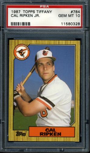 1987 Topps Tiffany #784 Cal Ripken PSA 10 #11580328