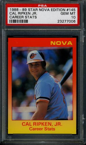 1988-89 Star Nova Edition #145 Cal Ripken Jr. PSA 10 #23277006