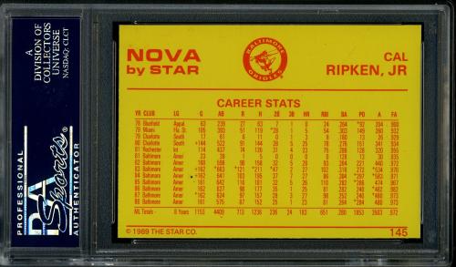 1988-89 Star Nova Edition #145 Cal Ripken Jr. PSA 10 #23277006 - Back