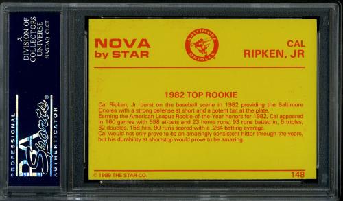 1988-89 Star Nova Edition #148 Cal Ripken Jr. PSA 10 #23277007 - Back