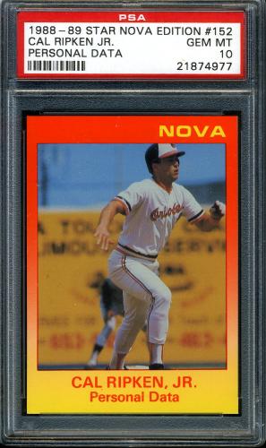 1988-89 Star Nova Edition #152 Cal Ripken Jr. PSA 10 #21874977