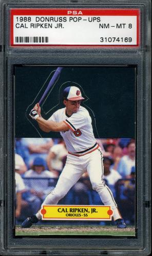 1988 Donruss Pop-Ups Cal Ripken PSA 8 #31074169