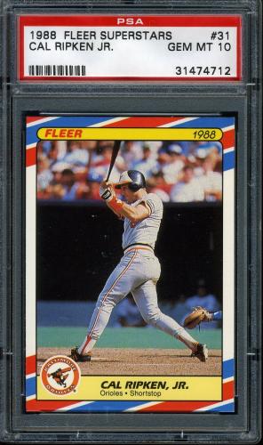 1988 Fleer Superstars #31 Cal Ripken PSA 10 #31474712