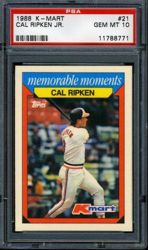 1988 K-Mart #21 Cal Ripken PSA 10 #11788771