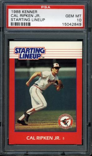 1988 Kenner Starting Lineup Cards #92 Cal Ripken PSA 10 #15042849