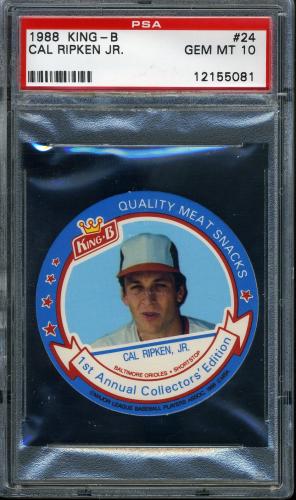 1988 King-B Discs #24 Cal Ripken PSA 10 #12155081