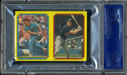 1988 O-Pee-Chee Stickercard #44 Cal Ripken/K. Gross/G. Larkin PSA 10 #16066378 - Back