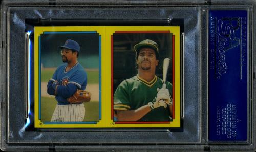 1988 O-Pee-Chee Stickercard #44 Cal Ripken/L. Durham/L. Polonia PSA 10 #15992768 - Back