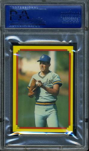 1988 O-Pee-Chee Stickercard #44 Cal Ripken/D. Pleasac PSA 10 #14108690 - Back