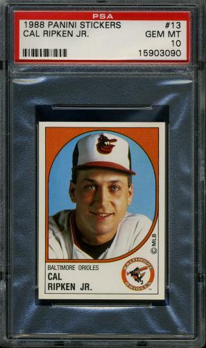 1988 Panini Stickers #013 Cal Ripken PSA 10 #15903090