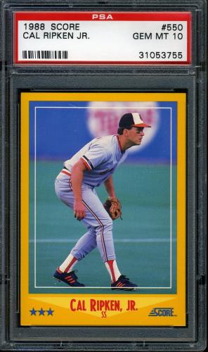 1988 Score #550 Cal Ripken PSA 10 #31053755