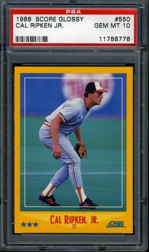 1988 Score Glossy #550 Cal Ripken PSA 10 #11788776