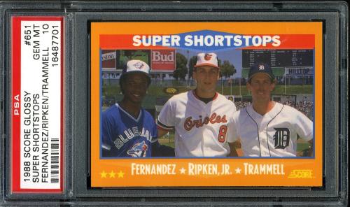 1988 Score Glossy #651 Fern/Trammell/Ripken PSA 10 #16487701