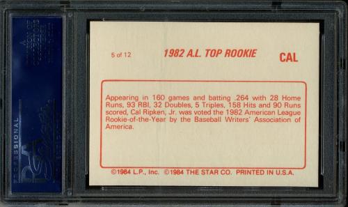 1988 Star '88 #05 Cal Ripken Jr. PSA 10 #20700053 - Back
