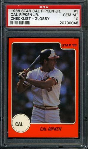 1988 Star Glossy '88 #01 Cal Ripken Jr. PSA 10 #20700048