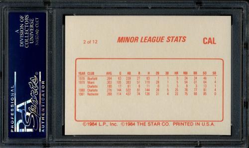 1988 Star Glossy '88 #02 Cal Ripken Jr. PSA 10 #20368108 - Back