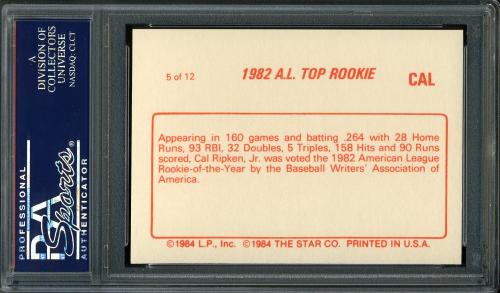 1988 Star Glossy '88 #05 Cal Ripken Jr. PSA 10 #23756232 - Back