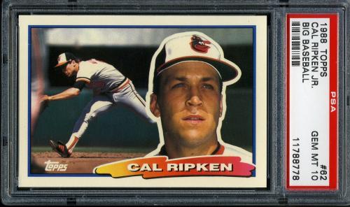 1988 Topps Big #62 Cal Ripken [B* print designation] PSA 10 #11788778