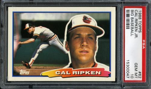 1988 Topps Big #62 Cal Ripken [A* print designation] PSA 10 #15300047