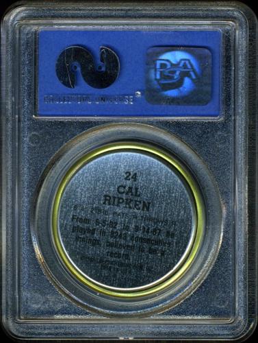 1988 Topps Coins #24 Cal Ripken PSA 10 #30861851 - Back
