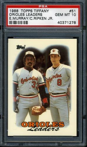 1988 Topps Tiffany #051 C.Ripken/E.Murray TL PSA 10 #40371278