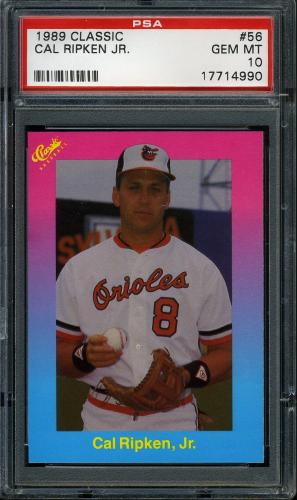 1989 Classic Light Blue #56 Cal Ripken PSA 10 #17714990