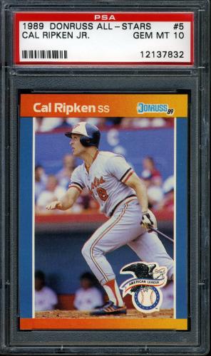 1989 Donruss All-Stars #05 Cal Ripken PSA 10 #12137832